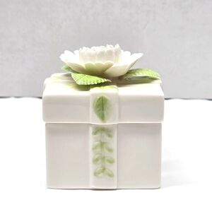 Vintage Shafford Japan Flower Trinket Box